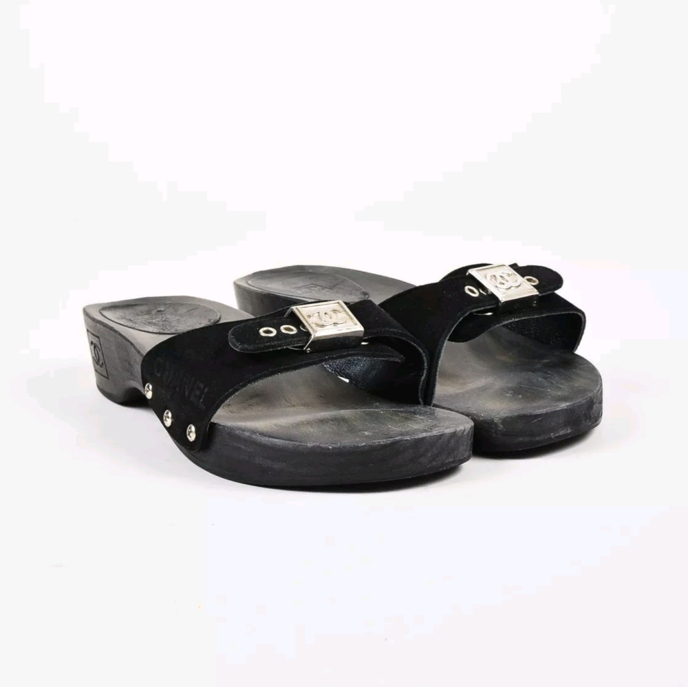 AUTHENTIC CHANEL HASLER SLIDE EUR 40